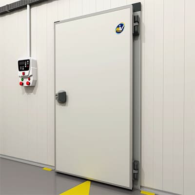 INDUSTRIAL REFRIGERATOR DOOR ON HINGE FOR POSITIVE TEMPERATURE 200N