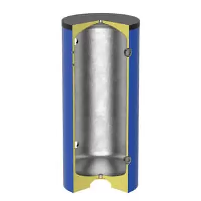 VK galvanised buffer tanks are insulated to only contain chilled water.