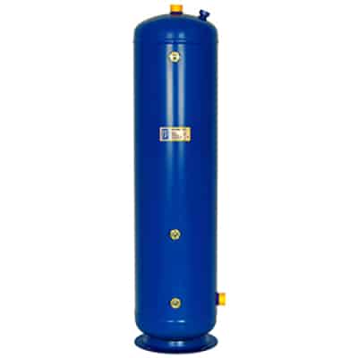 Vertical recievers 25-350 liters